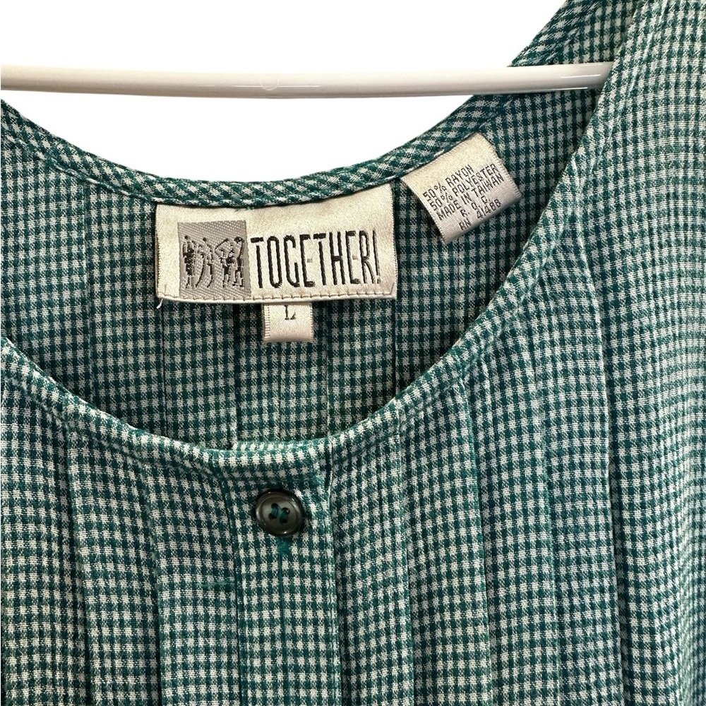 Fabulous Vintage Together! brand button-front midi dress Size L NWT!! - Picture 3 of 9